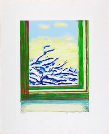 My Window, Untitled, No. 610, 17th April 2011 by David Hockney