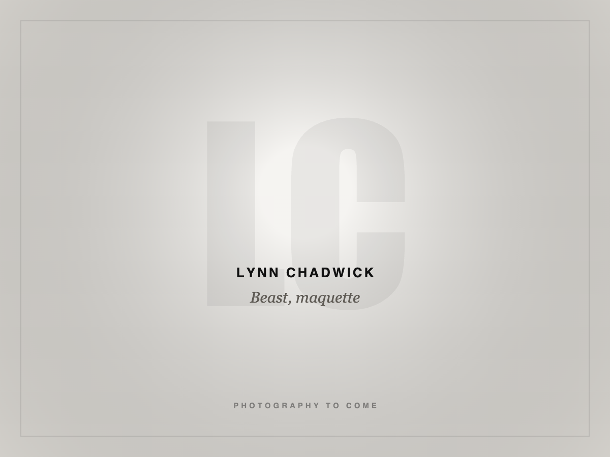 Lynn Chadwick, Beast, maquette
